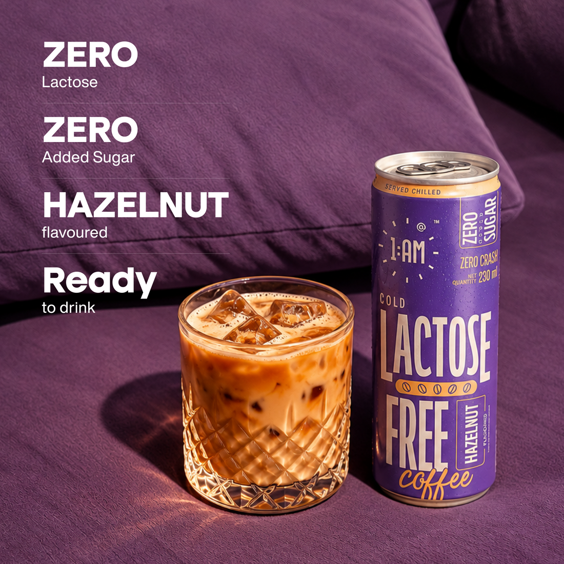 Lactose-Free Hazelnut Cold Coffee