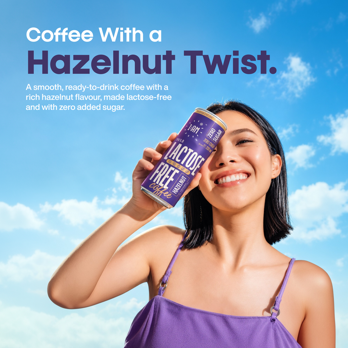 Lactose-Free Hazelnut Cold Coffee