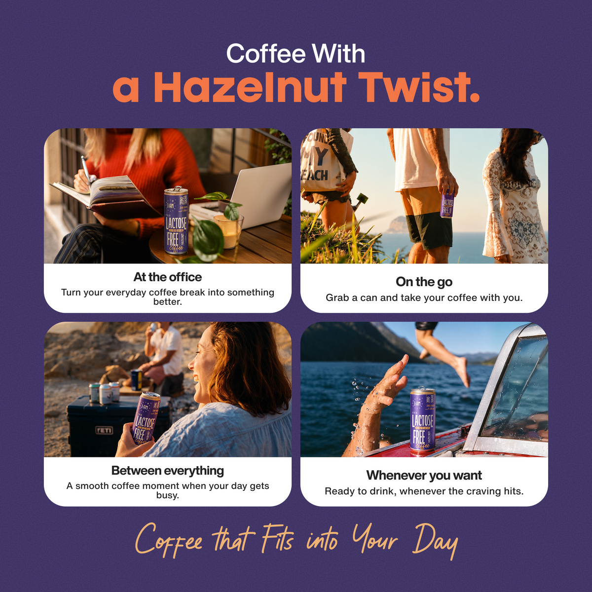 Lactose-Free Hazelnut Cold Coffee