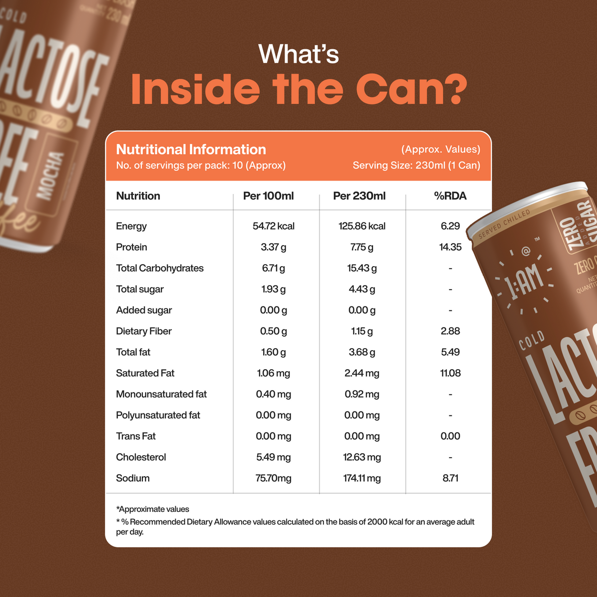 Lactose-Free Mocha Cold Coffee